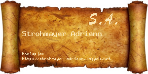 Strohmayer Adrienn névjegykártya
